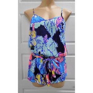 Lilly‎ Pulitzer Multi Floral Sleeveless Short Jumper sz XS